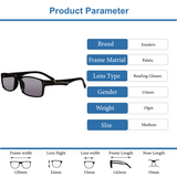 Brown Tint Bifocal Intelligent Zoom reading Glasses(FFTK01)