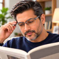 Keymount Pack of 3 colors  Intelligent Zoom Bifocal Reading Glasses for Men & Women - CKBF3