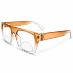 Black & Orange Wayfarer Bifocal Reading Glasses Pack of 2 for Men & Women - BOWBRG2