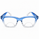 Rectanguler Black & Blue Bifocal Reading Glasses Pack of 2 for Men & Women - RBBBRG2