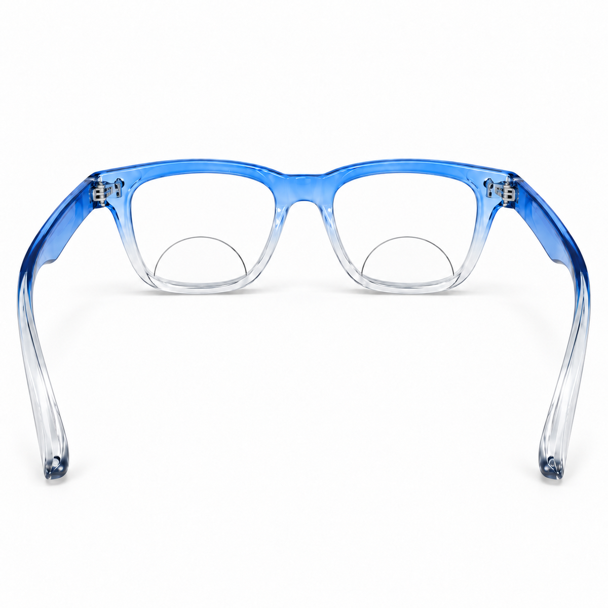 Rectanguler Black & Blue Bifocal Reading Glasses Pack of 2 for Men & Women - RBBBRG2