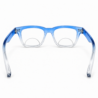 Rectanguler Black & Blue Bifocal Reading Glasses Pack of 2 for Men & Women - RBBBRG2