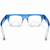 Black & Blue  Wayfarer Bifocal Reading Glasses Pack of 2 for Men & Women - BBWBRG2