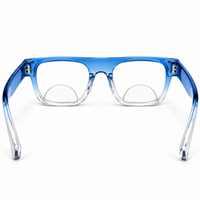 Black & Blue  Wayfarer Bifocal Reading Glasses Pack of 2 for Men & Women - BBWBRG2