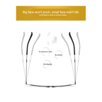 Metal Foldable One Power Intelligent Zoom Glasses (2MFRG)