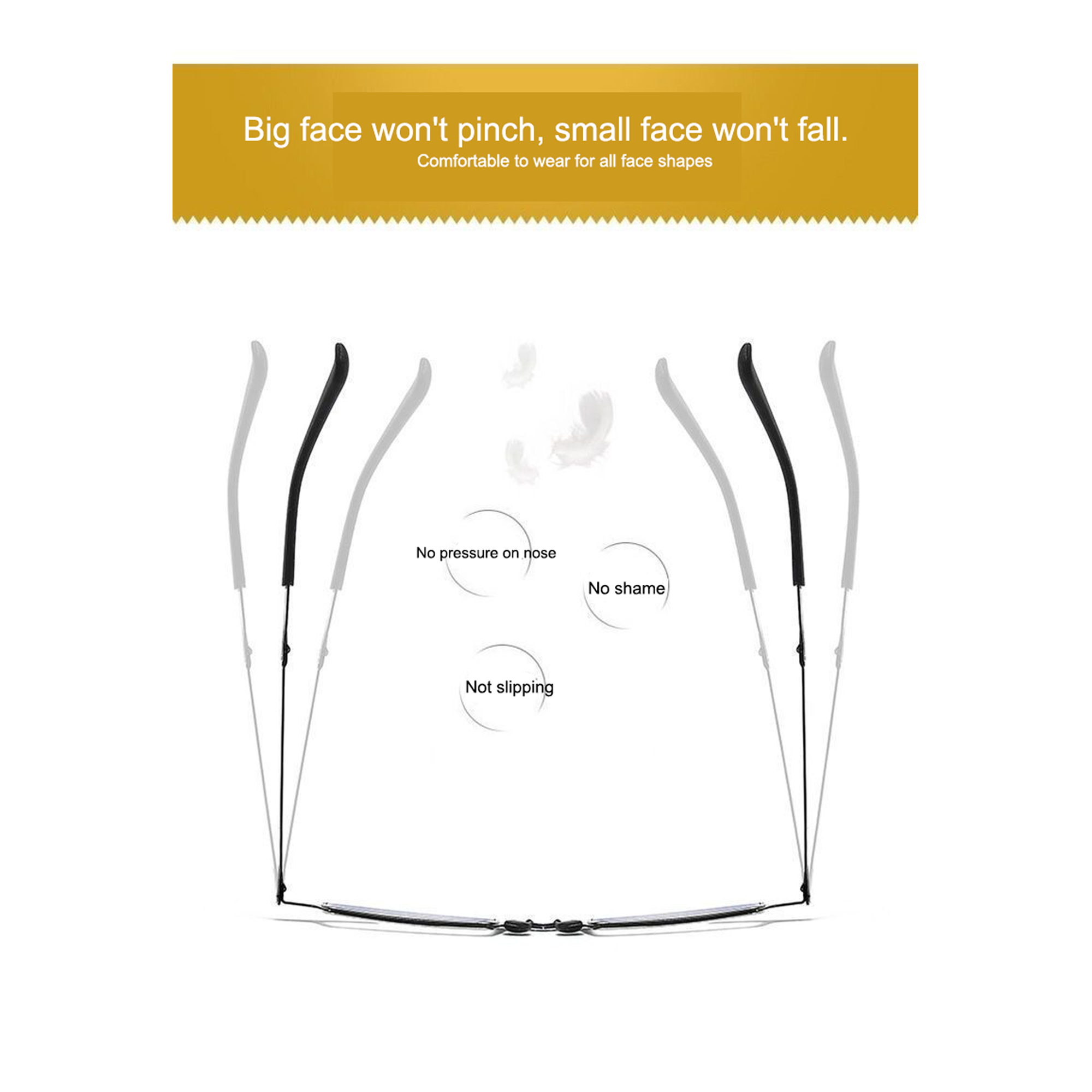 Metal Foldable One Power Intelligent Zoom Glasses (MFRG1)