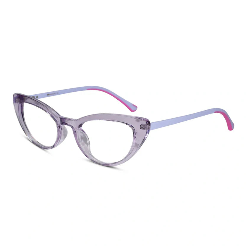 Vintage Crystal Purple Cateye Eyeglasses LKE2338-PURPL