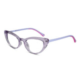 Vintage Crystal Purple Cateye Eyeglasses LKE2338-PURPL
