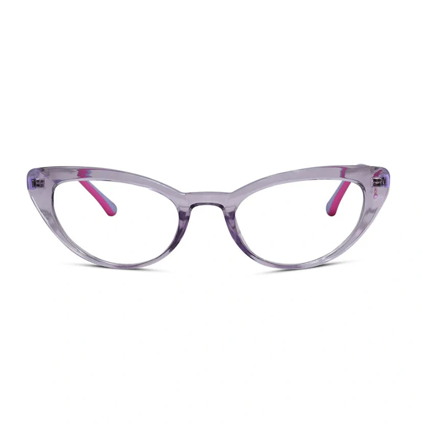 Vintage Crystal Purple Cateye Eyeglasses LKE2338-PURPL
