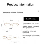 Metal Foldable Golden One Power Zoom Reading Glasses(2MFRG)
