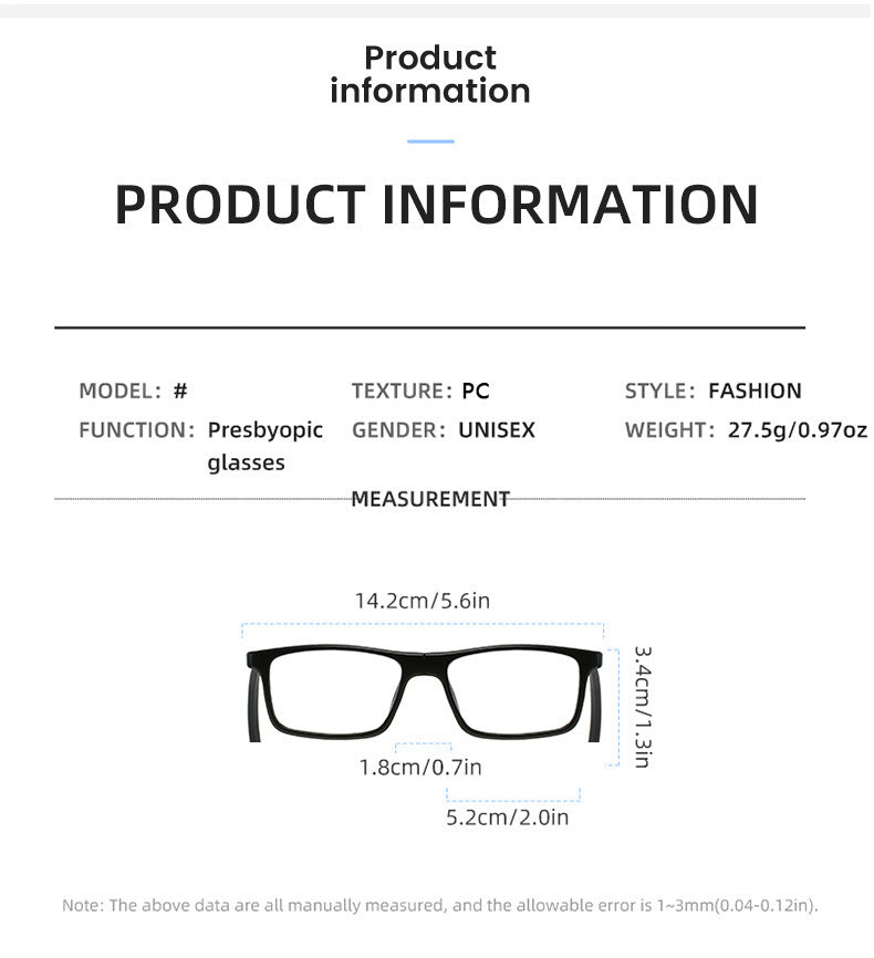 Neckband  Flexible  Intelligent Zoom Reading Glasses( NFORG02)