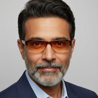 Brown Tint Bifocal Reading Glasses -3FFBR