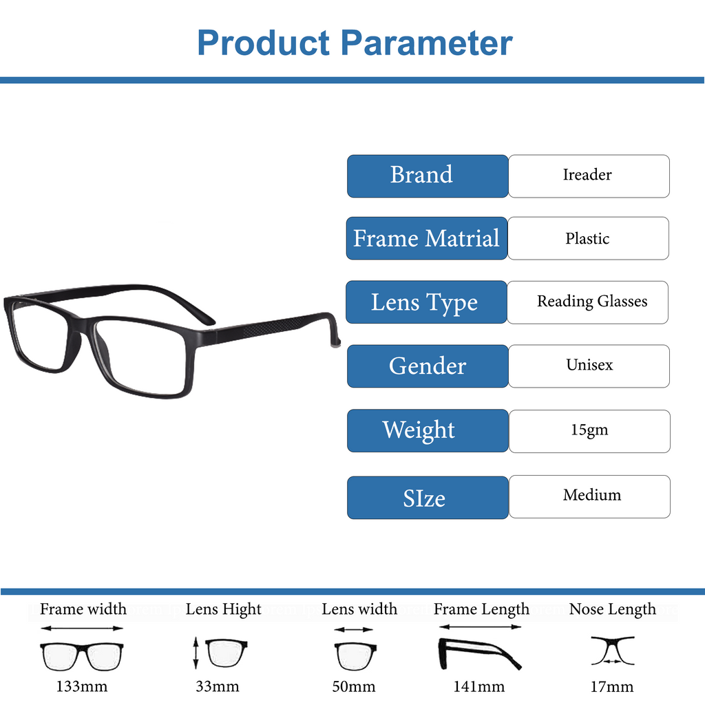 Bi-Focal Brown Tint full Frame Flexible One Power Reading Glasses(S-GBFRGI)