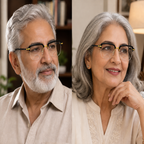 Stylish Black Golden Bifocal Reading glasses For Men and Women -3GBRG2
