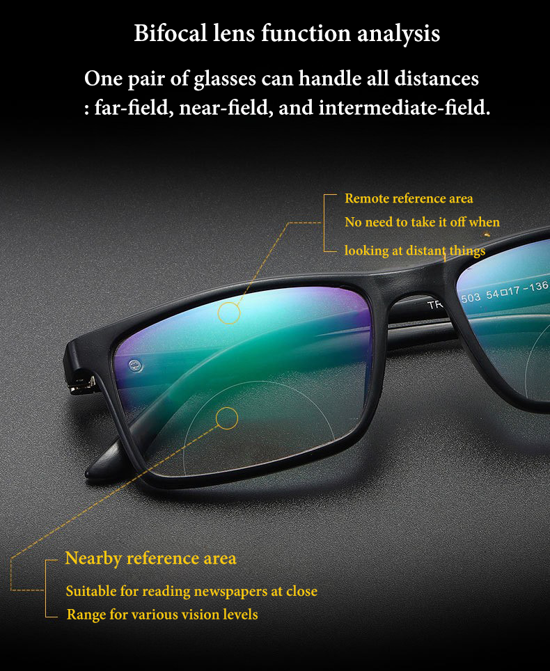 Bi-Focal Brown Tint full Frame Flexible One Power Reading Glasses(BFRG1)