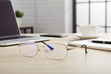 Metal Golden Foldable Adaptive One Power Reading Glasses (2MGFRG3)