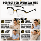 Stylish Black Golden Phothochromatic  Bifocal Reading glasses For Men and Women -2PGBRG