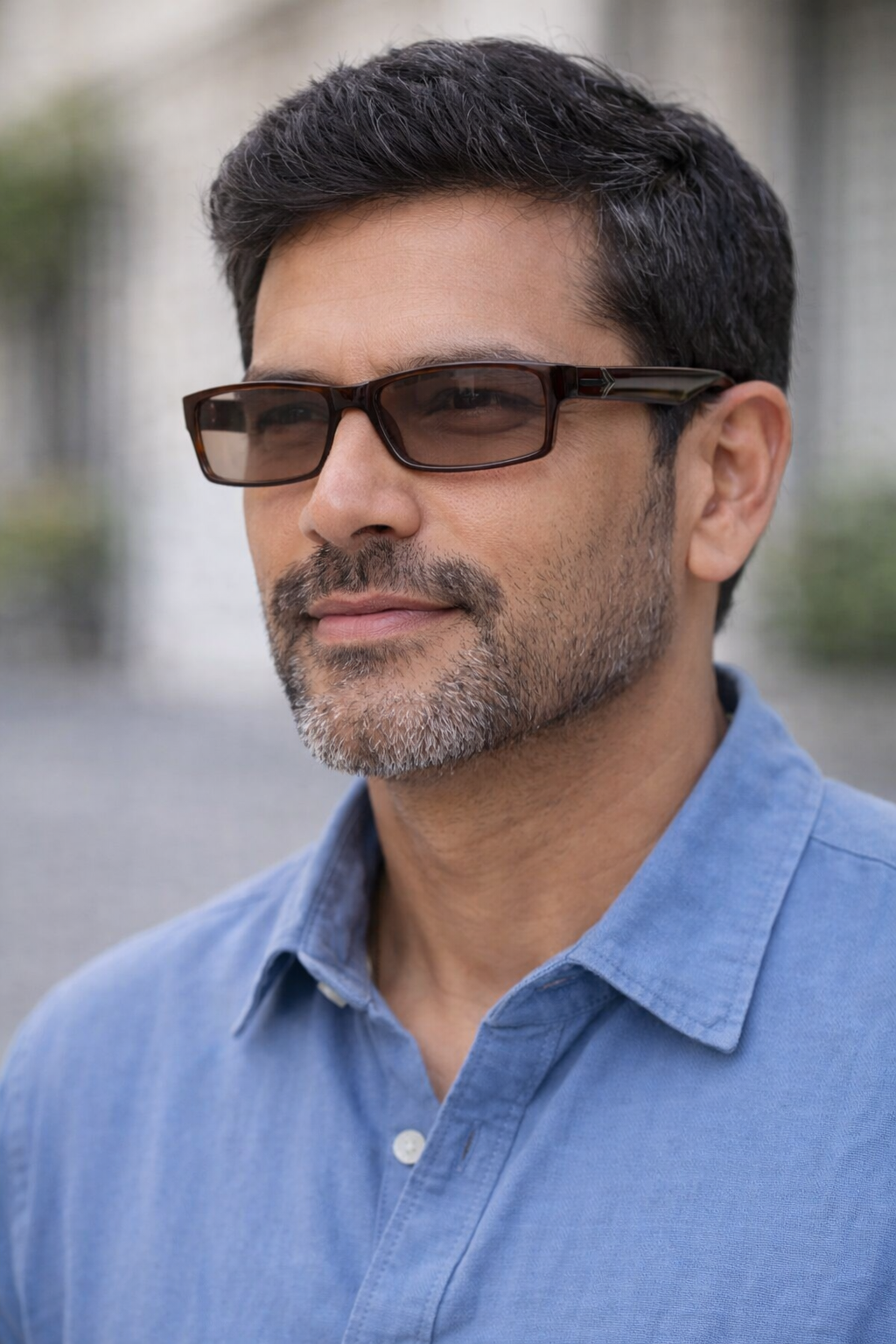 Brown Tint Bifocal Intelligent Zoom reading Glasses(FFTK01-D)